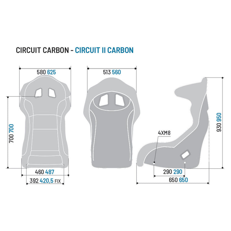 Carica immagine in Galleria Viewer, Sedile Sparco Circuit Carbon più leggero
