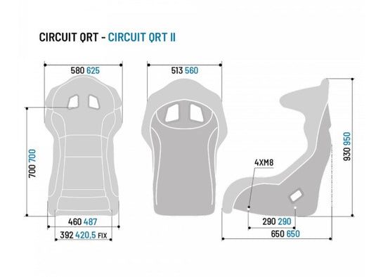 Sedile Sparco Circuit II QRT FIA
