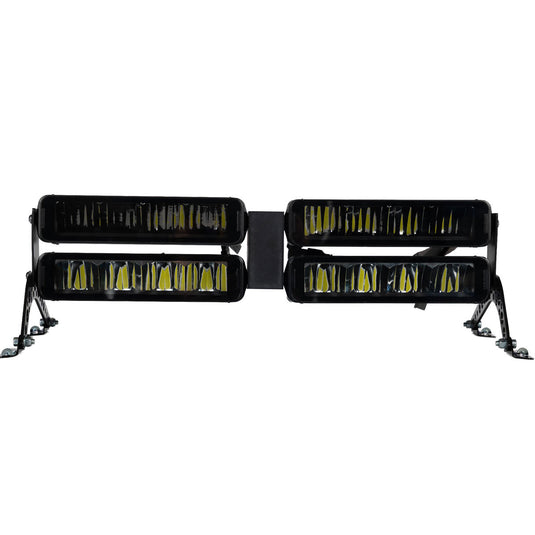 Set di fari LED Racing Team 4 (2x Spot + 2x Drive + supporto)