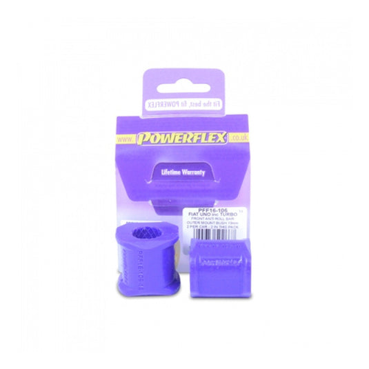 Silent-Bloc Powerflex Barra Barra Anti-Rollio Posteriore Esterno Fiat Uno (2 Pezzi)