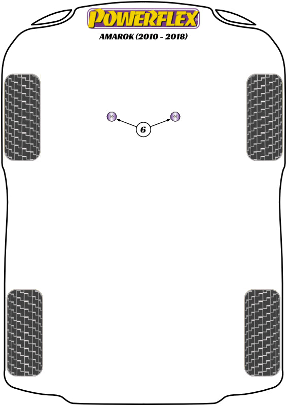 Schema silent block Powerflex per VW Amarok (10-18)