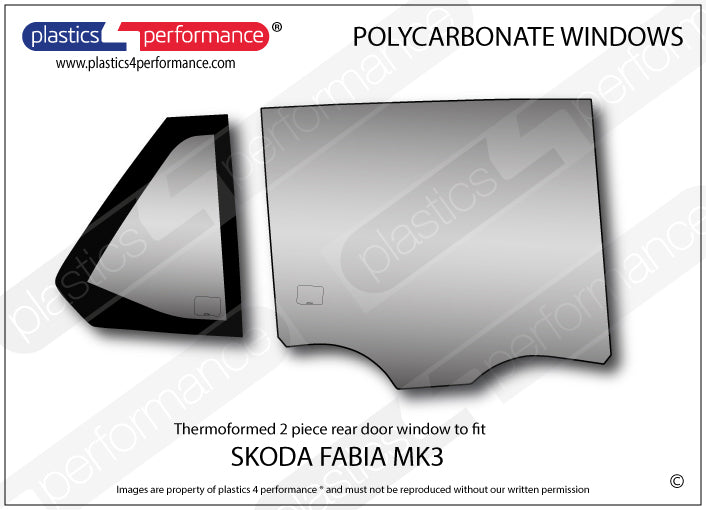 Vetri in Policarbonato per Skoda Fabia MK3 NJ