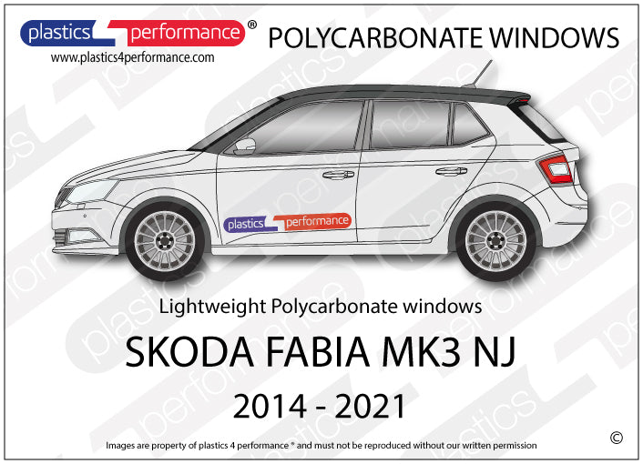Vetri in Policarbonato per Skoda Fabia MK3 NJ