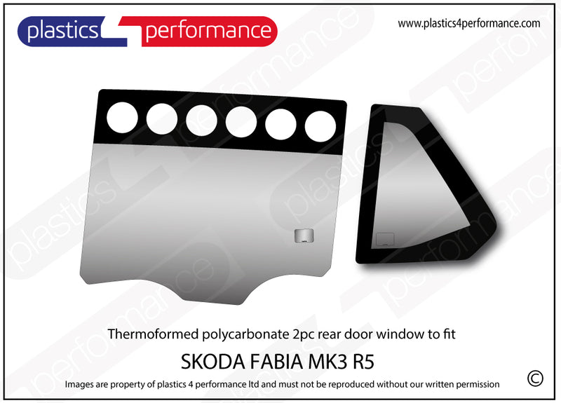 Carica immagine in Galleria Viewer, Vetri in Policarbonato per Skoda Fabia MK3 R5
