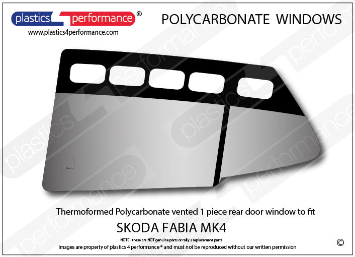 Vetri in Policarbonato per Skoda Fabia MK4 PJ
