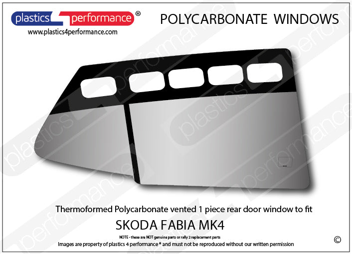 Carica immagine in Galleria Viewer, Vetri in Policarbonato per Skoda Fabia MK4 PJ
