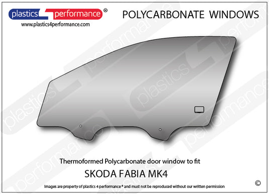 Vetri in Policarbonato per Skoda Fabia MK4 PJ