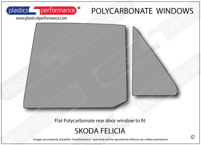 Carica immagine in Galleria Viewer, Vetri in Policarbonato per Skoda Felicia
