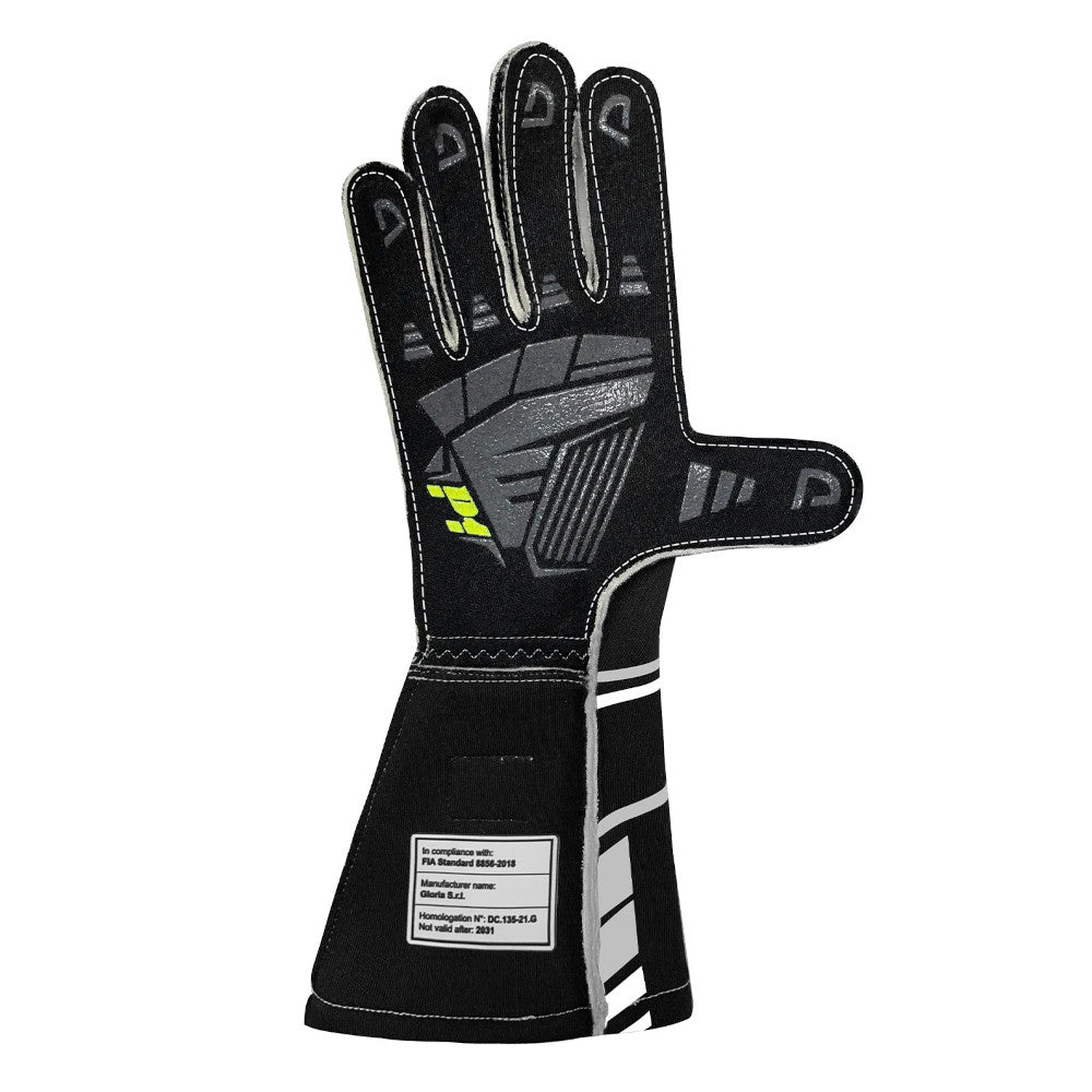 Guanti P1 Speed Nero / Bianco (FIA 8856-2018)
