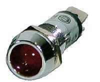Spia Luminosa Metallico Incassabile Rosso LED