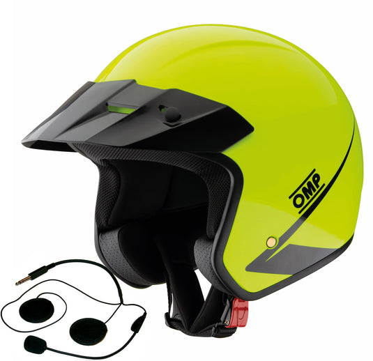Casco OMP Star-J Interfono Giallo Fluo
