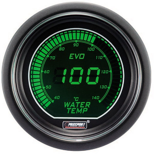 Strumento Digital Pro-Sport Temperatura Acqua 52mm140°C Verde/Bianco