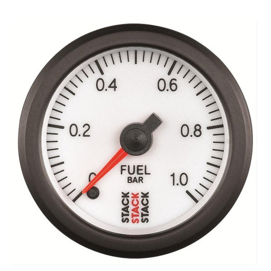 Strumento Pressione Benzina Stack 0-1 bar Pro Elettrico Bianco