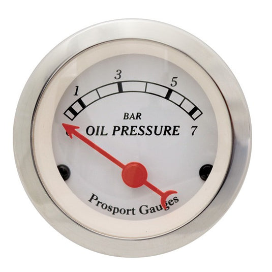 Strumento Prosport CLassic Pressione Olio 52mm 0-7 Bar con sensore