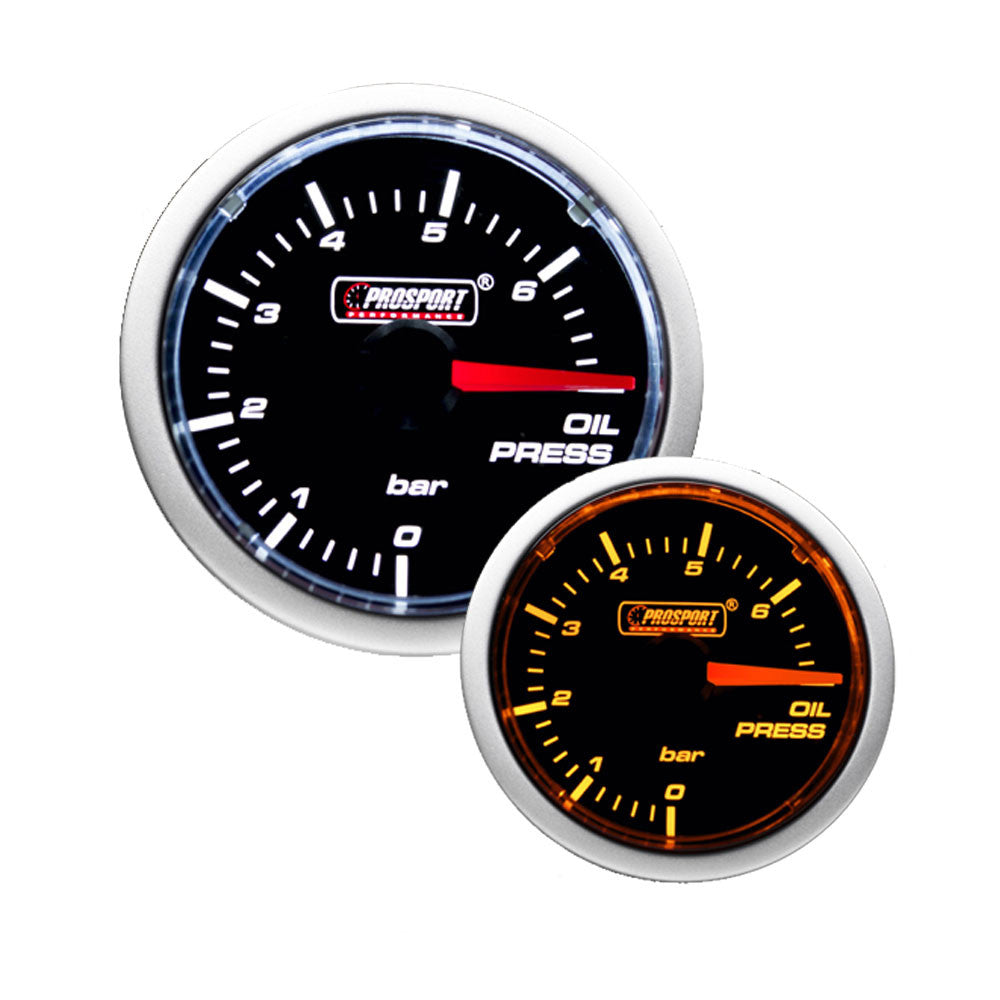 Strumento Prosport Pressione Olio Diametro 52mm da 0 a 7 Bar + Sonda
