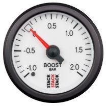 Strumento Stack Pressione Turbo -1/+2 Bar Meccanico Fondo Bianco