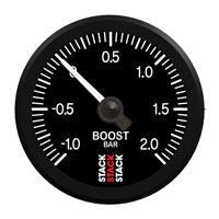 Strumento Stack Pressione Turbo -1/+2 Bar Pro Elettrico Fondo Nero
