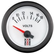 Strumento Stack Voltmetro 8-18 volt Elettrico Bianco