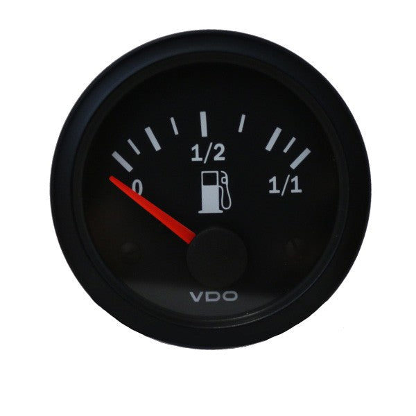 Strumento VDO Livello Carburante Leva Vision Diametro 52 sfondo Nero