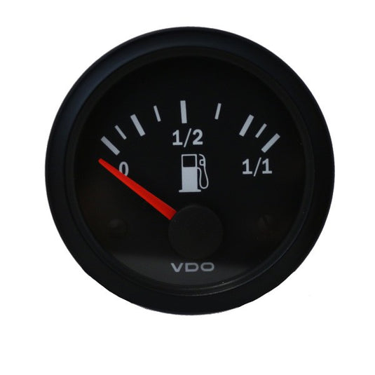 Strumento VDO Livello Carburante Leva Vision Diametro 52 sfondo Nero