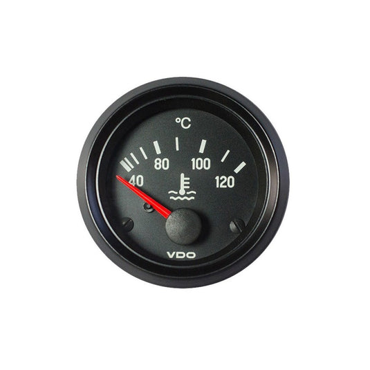 Strumento VDO Temperatura Acqua 120°C Vision Diametro 52 Sfondo Nero