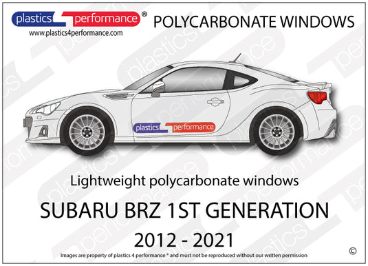 Vetri in Policarbonato per Subaru BRZ ZC6
