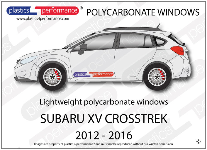 Carica immagine in Galleria Viewer, Vetri in Policarbonato per Subaru Impreza XV Crosstrek
