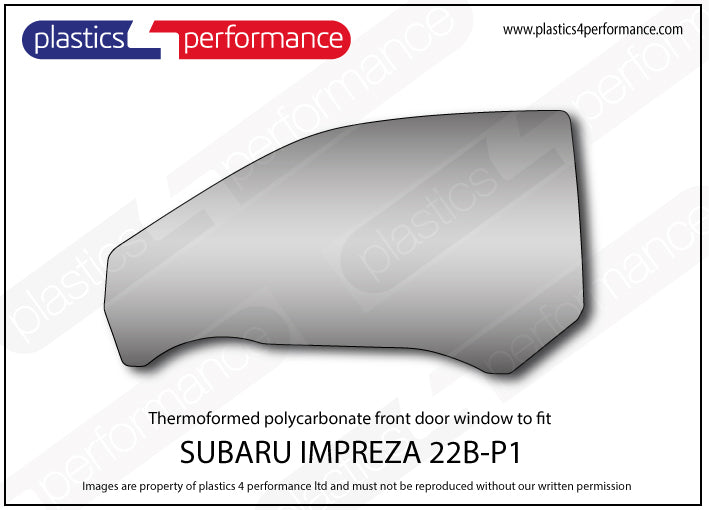 Carica immagine in Galleria Viewer, Vetri in Policarbonato per Subaru Impreza 22B STi

