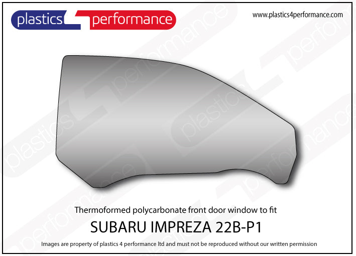 Carica immagine in Galleria Viewer, Vetri in Policarbonato per Subaru Impreza 22B STi
