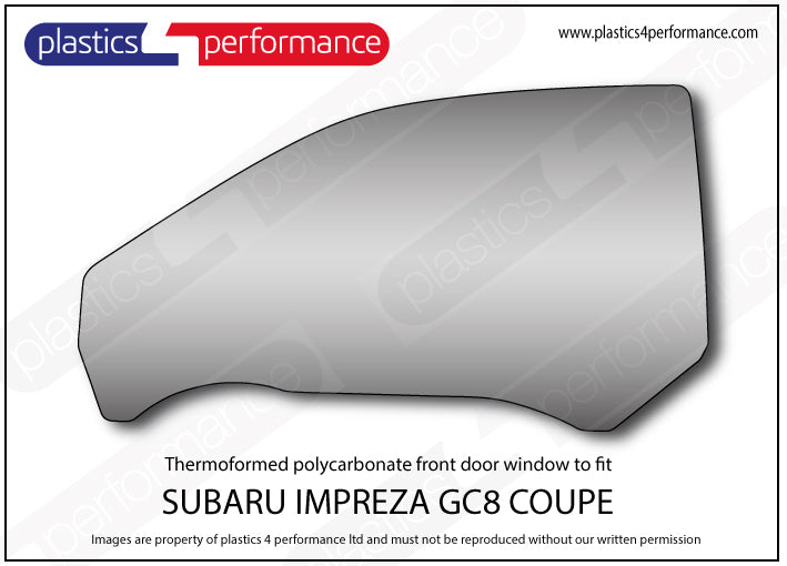 Vetri in Policarbonato per Subaru Impreza GC Coupé