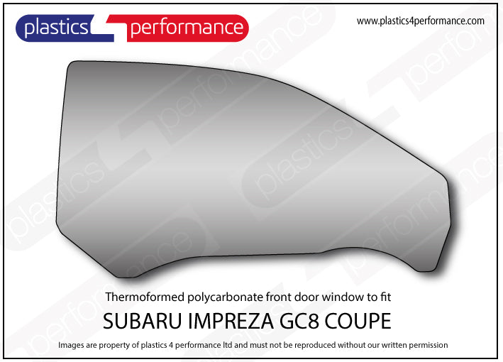 Carica immagine in Galleria Viewer, Vetri in Policarbonato per Subaru Impreza GC Coupé
