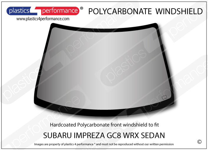 Carica immagine in Galleria Viewer, Vetri in Policarbonato per Subaru Impreza GC GT Turbo / WRX Berlina
