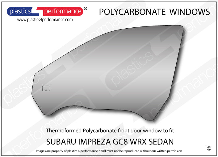 Carica immagine in Galleria Viewer, Vetri in Policarbonato per Subaru Impreza GC GT Turbo / WRX Berlina

