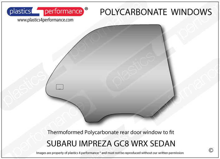 Vetri in Policarbonato per Subaru Impreza GC GT Turbo / WRX Berlina