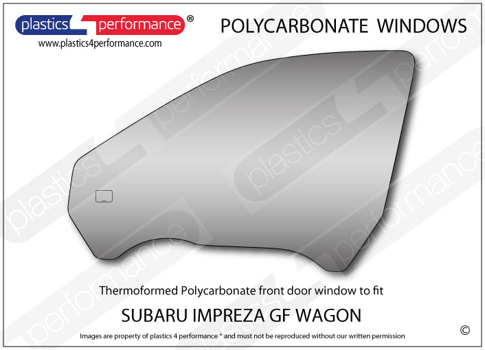 Vetri in Policarbonato per Subaru Impreza GF Station Wagon