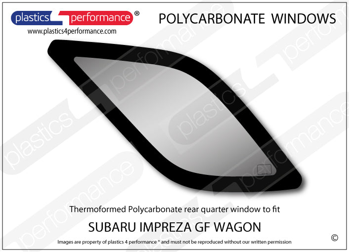 Carica immagine in Galleria Viewer, Vetri in Policarbonato per Subaru Impreza GF Station Wagon
