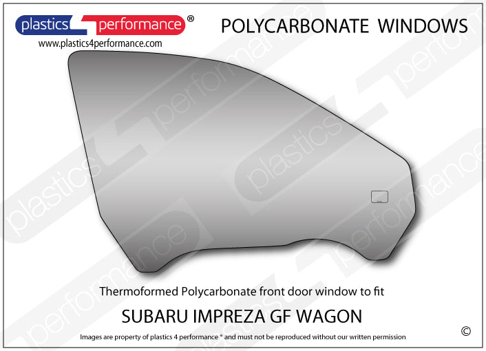 Carica immagine in Galleria Viewer, Vetri in Policarbonato per Subaru Impreza GF Station Wagon
