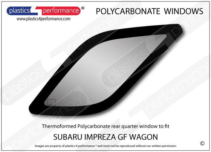 Vetri in Policarbonato per Subaru Impreza GF Station Wagon