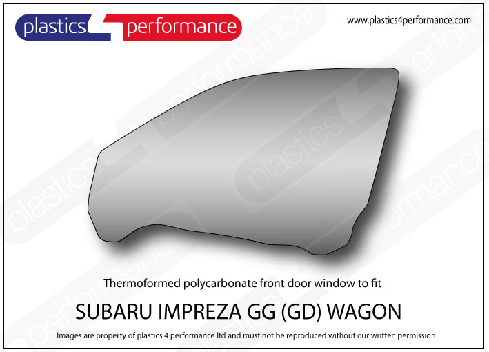 Vetri in Policarbonato per Subaru Impreza GG Station Wagon
