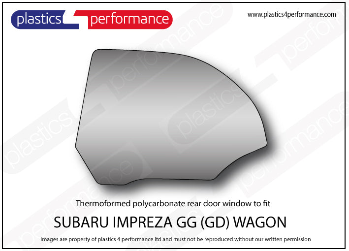 Carica immagine in Galleria Viewer, Vetri in Policarbonato per Subaru Impreza GG Station Wagon
