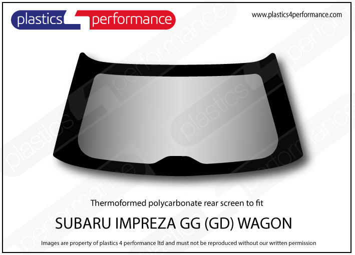 Carica immagine in Galleria Viewer, Vetri in Policarbonato per Subaru Impreza GG Station Wagon
