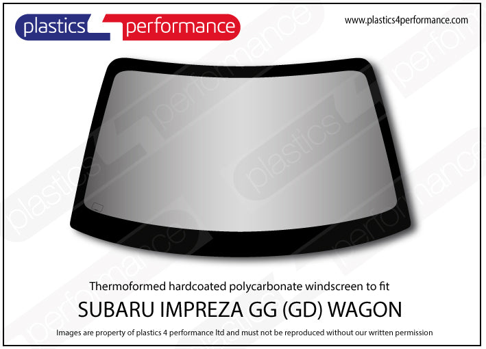 Vetri in Policarbonato per Subaru Impreza GG Station Wagon