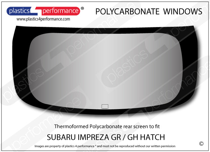 Carica immagine in Galleria Viewer, Vetri in Policarbonato per Subaru Impreza GR / GH 5 Porte
