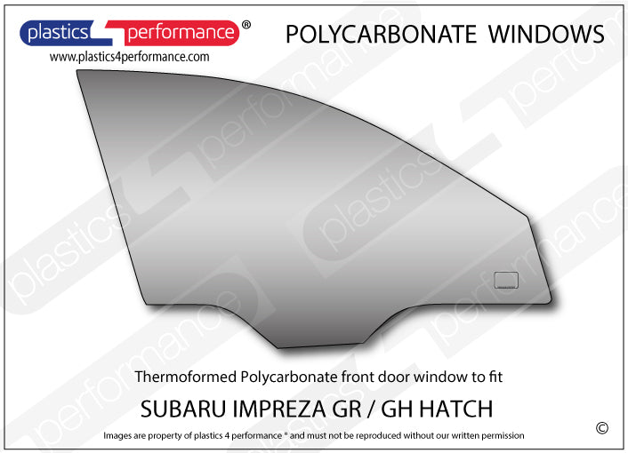 Vetri in Policarbonato per Subaru Impreza GR / GH 5 Porte
