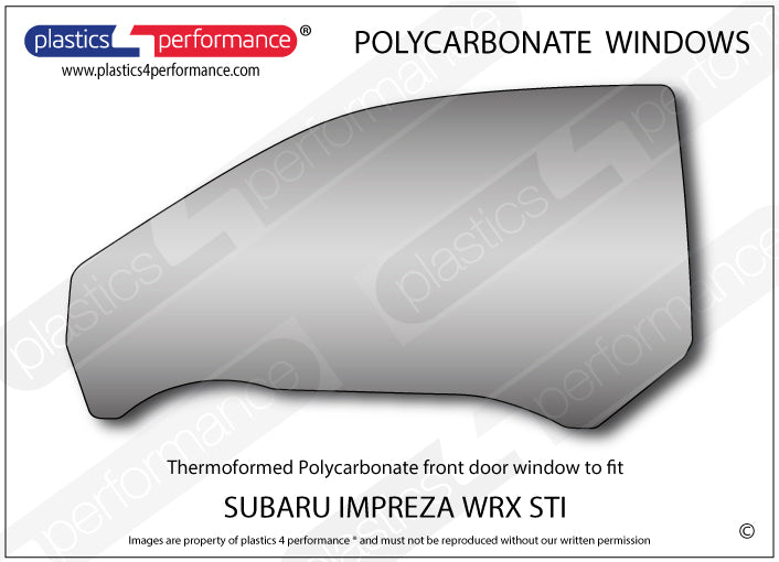Carica immagine in Galleria Viewer, Vetri in Policarbonato per Subaru Impreza WRX Type R STI Coupé
