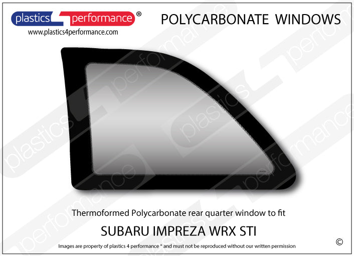 Carica immagine in Galleria Viewer, Vetri in Policarbonato per Subaru Impreza WRX Type R STI Coupé
