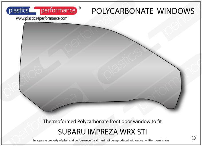 Vetri in Policarbonato per Subaru Impreza WRX Type R STI Coupé