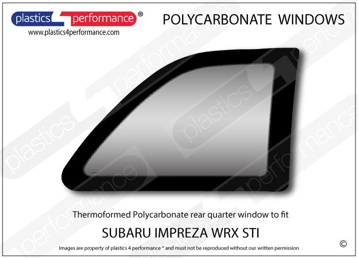 Carica immagine in Galleria Viewer, Vetri in Policarbonato per Subaru Impreza WRX Type R STI Coupé
