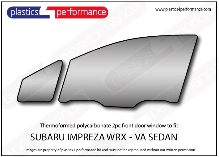 Vetri in Policarbonato per Subaru Impreza WRX VA Berlina