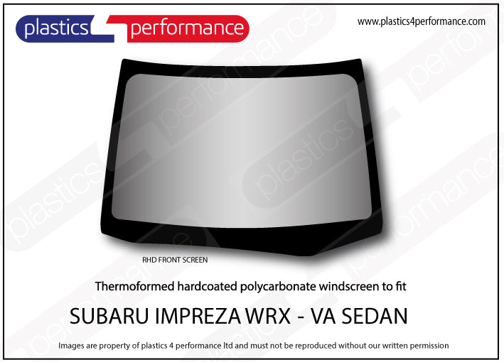 Carica immagine in Galleria Viewer, Vetri in Policarbonato per Subaru Impreza WRX VA Berlina
